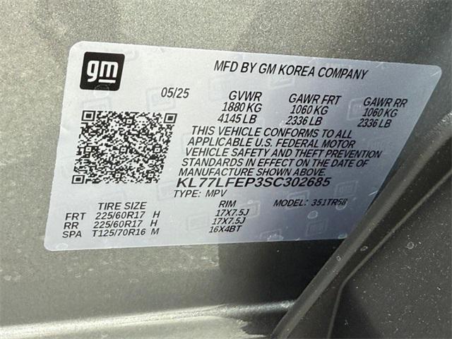 new 2025 Chevrolet Trax car, priced at $22,535