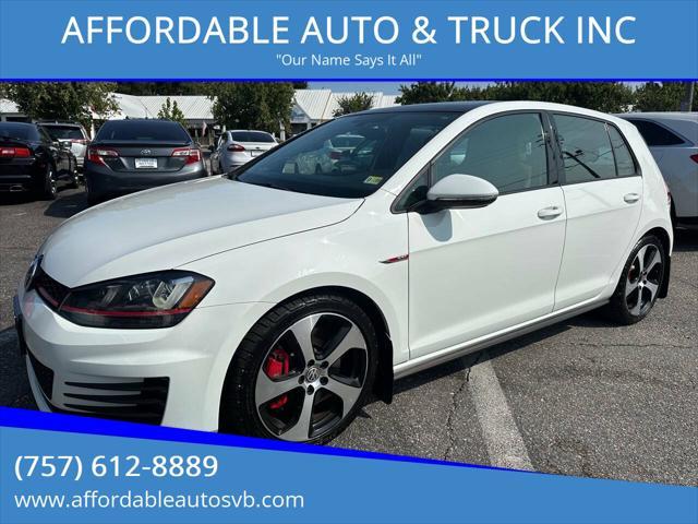 used 2017 Volkswagen Golf GTI car, priced at $17,247