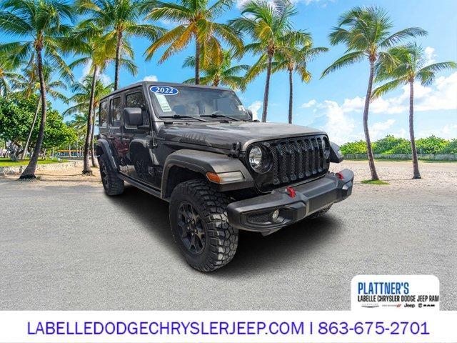used 2022 Jeep Wrangler Unlimited car, priced at $27,434