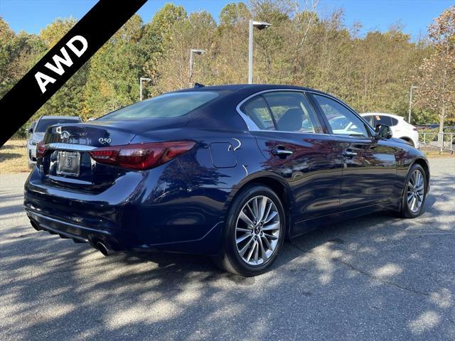 used 2022 INFINITI Q50 car, priced at $26,749