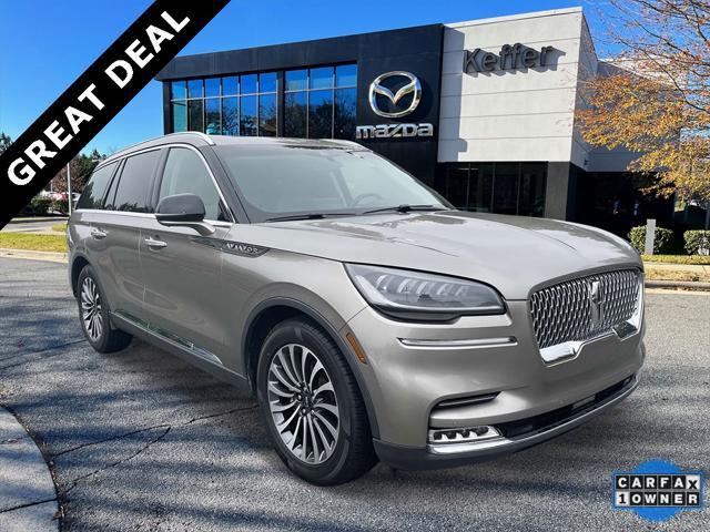 used 2021 Lincoln Aviator car, priced at $35,998