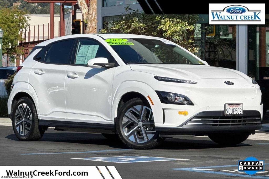 used 2022 Hyundai Kona EV car, priced at $23,760