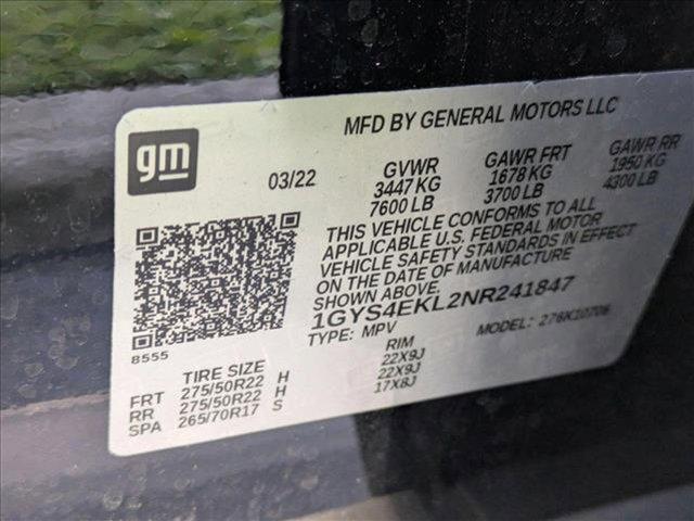 used 2022 Cadillac Escalade car, priced at $69,948