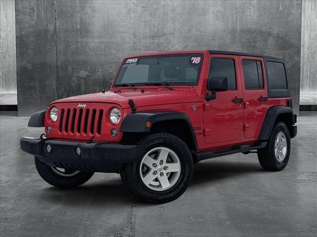 used 2018 Jeep Wrangler JK Unlimited car, priced at $22,551