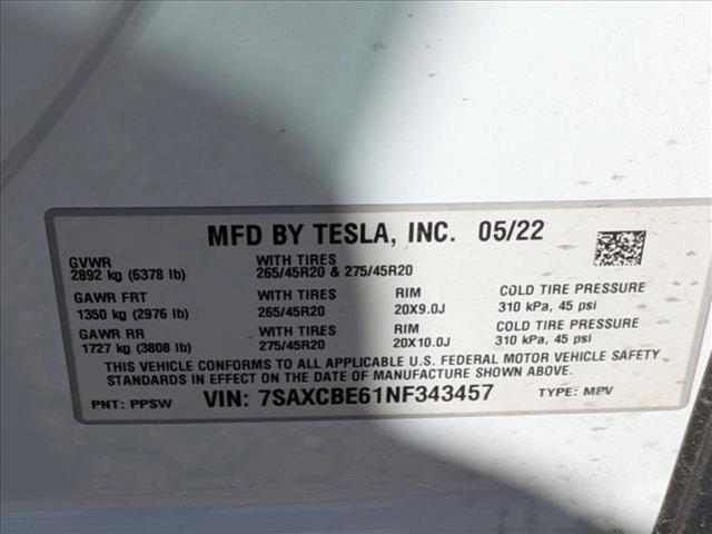 used 2022 Tesla Model X car, priced at $52,991