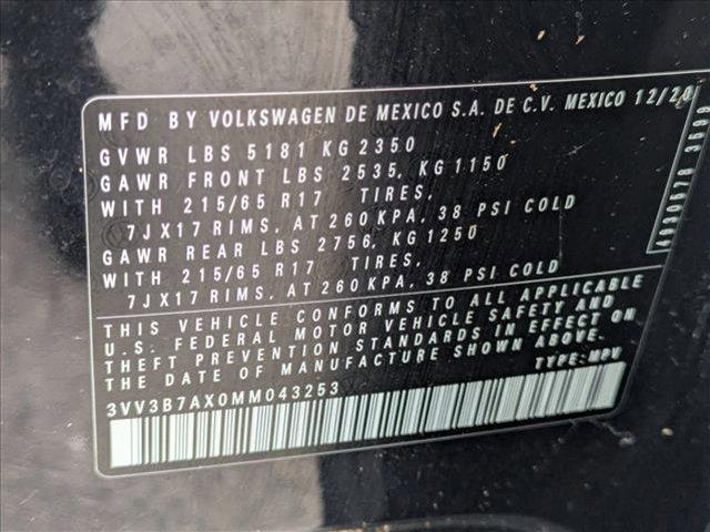 used 2021 Volkswagen Tiguan car, priced at $18,650