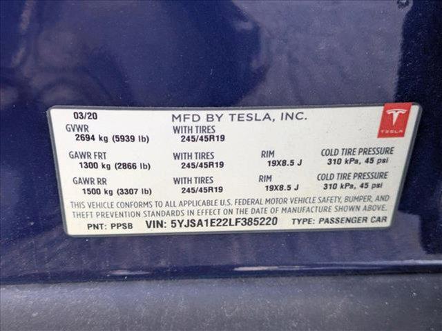 used 2020 Tesla Model S car, priced at $31,992