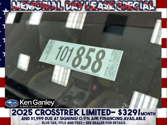 new 2025 Subaru Crosstrek car, priced at $34,064
