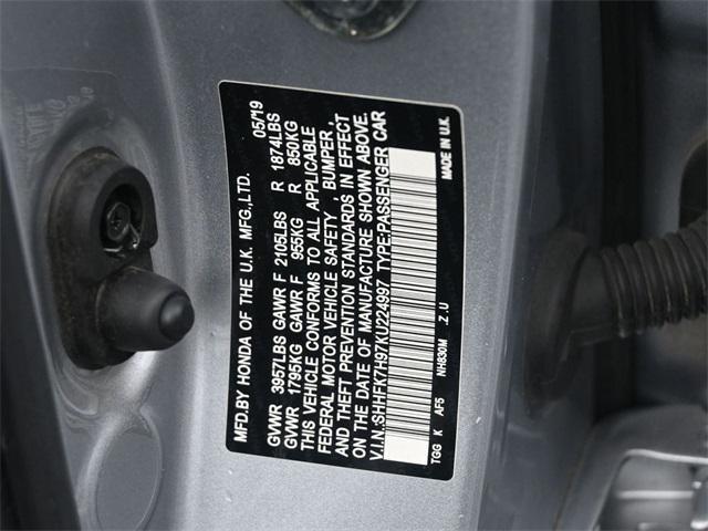 used 2019 Honda Civic car, priced at $23,178