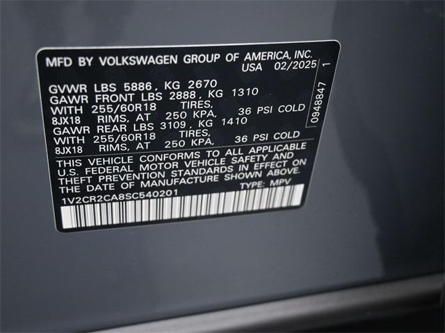 new 2025 Volkswagen Atlas car, priced at $45,341