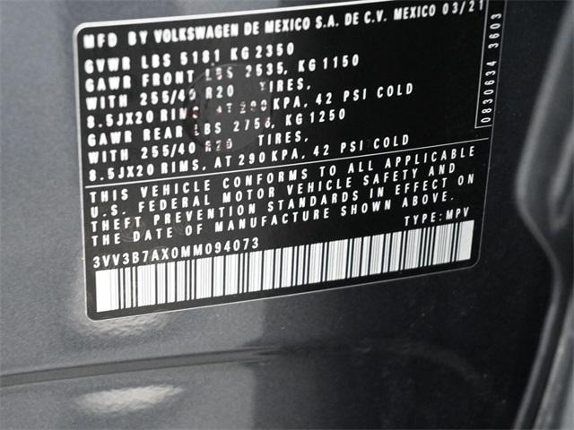 used 2021 Volkswagen Tiguan car, priced at $23,998