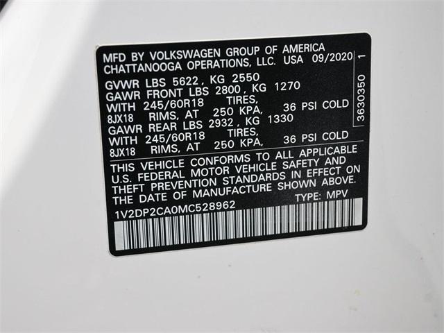 used 2021 Volkswagen Atlas car, priced at $18,488