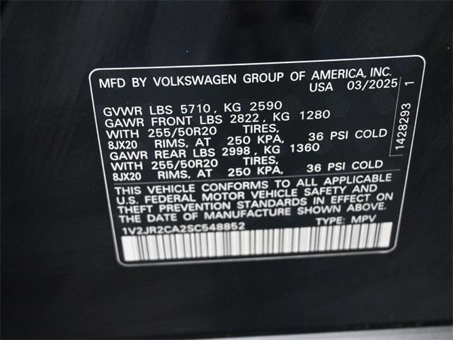 new 2025 Volkswagen Atlas car, priced at $43,142