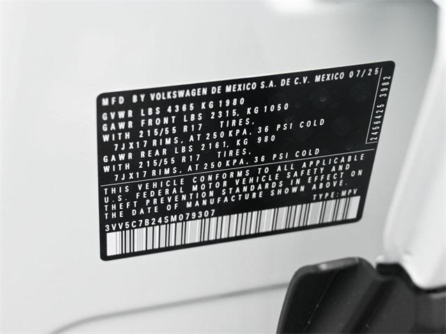 new 2025 Volkswagen Taos car, priced at $26,663