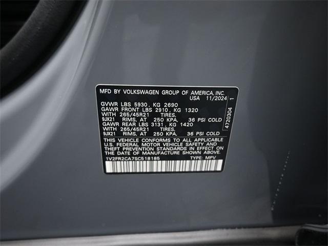 new 2025 Volkswagen Atlas car, priced at $51,848