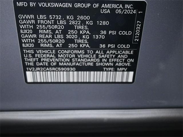 new 2024 Volkswagen Atlas car, priced at $43,491