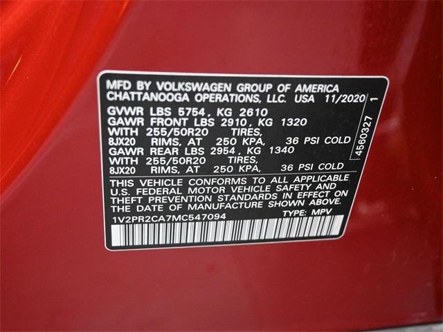 used 2021 Volkswagen Atlas car, priced at $24,188