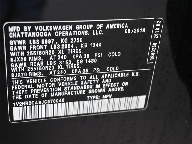 used 2018 Volkswagen Atlas car, priced at $24,258