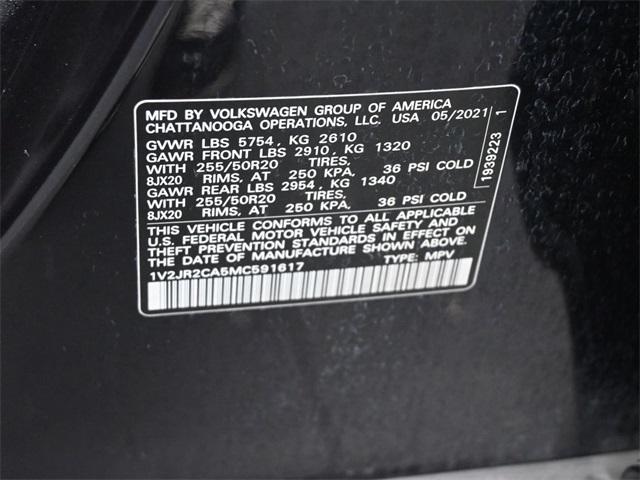 used 2021 Volkswagen Atlas car, priced at $26,888