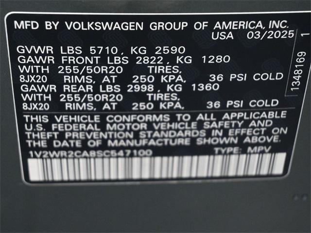 new 2025 Volkswagen Atlas car, priced at $42,647