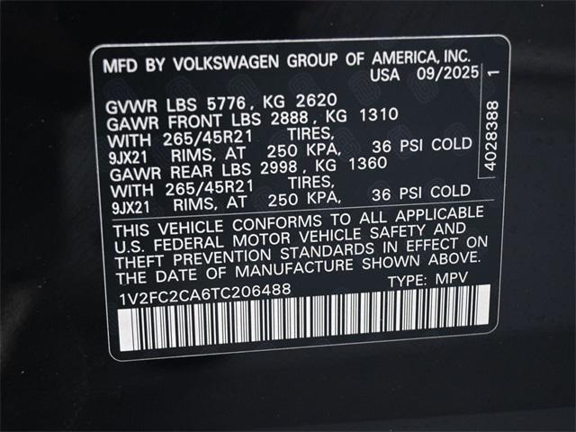 new 2026 Volkswagen Atlas Cross Sport car, priced at $53,218