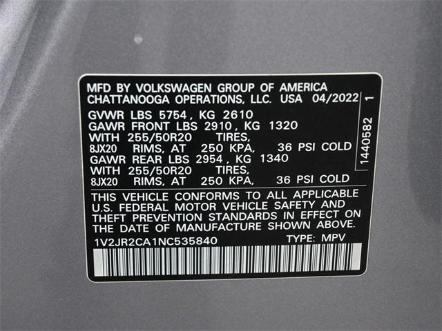 used 2022 Volkswagen Atlas car, priced at $26,528
