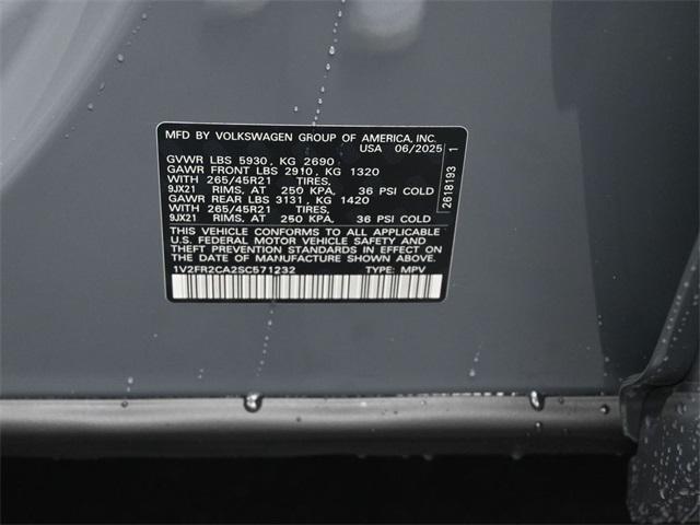 new 2025 Volkswagen Atlas car, priced at $49,298