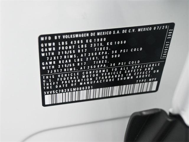 new 2025 Volkswagen Taos car, priced at $26,352