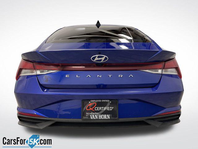 used 2021 Hyundai Elantra car, priced at $15,000