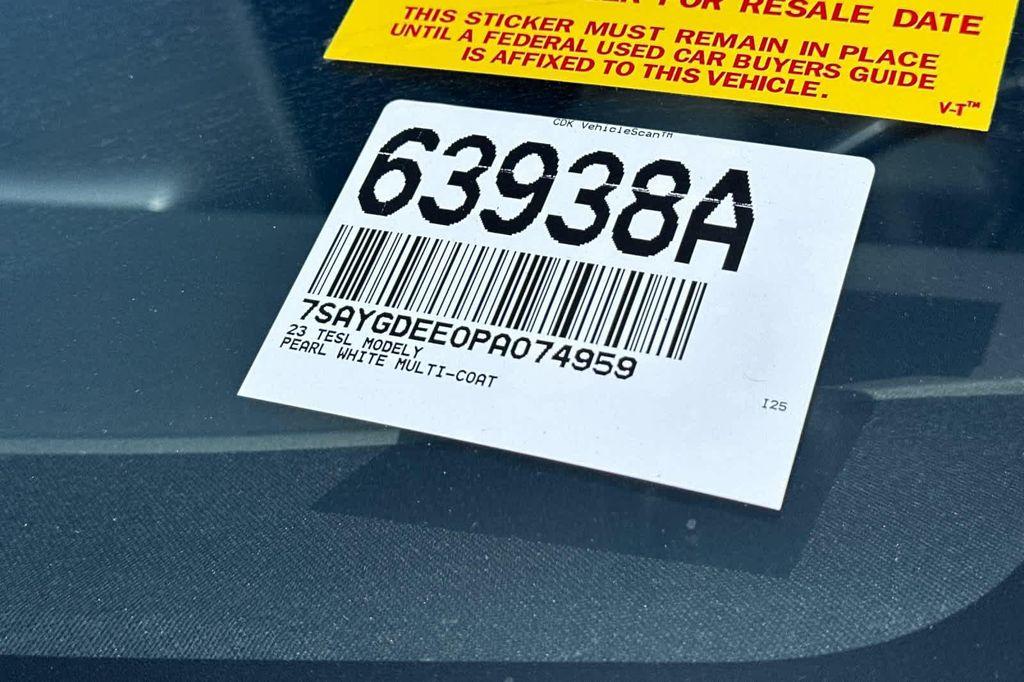 used 2023 Tesla Model Y car, priced at $27,988