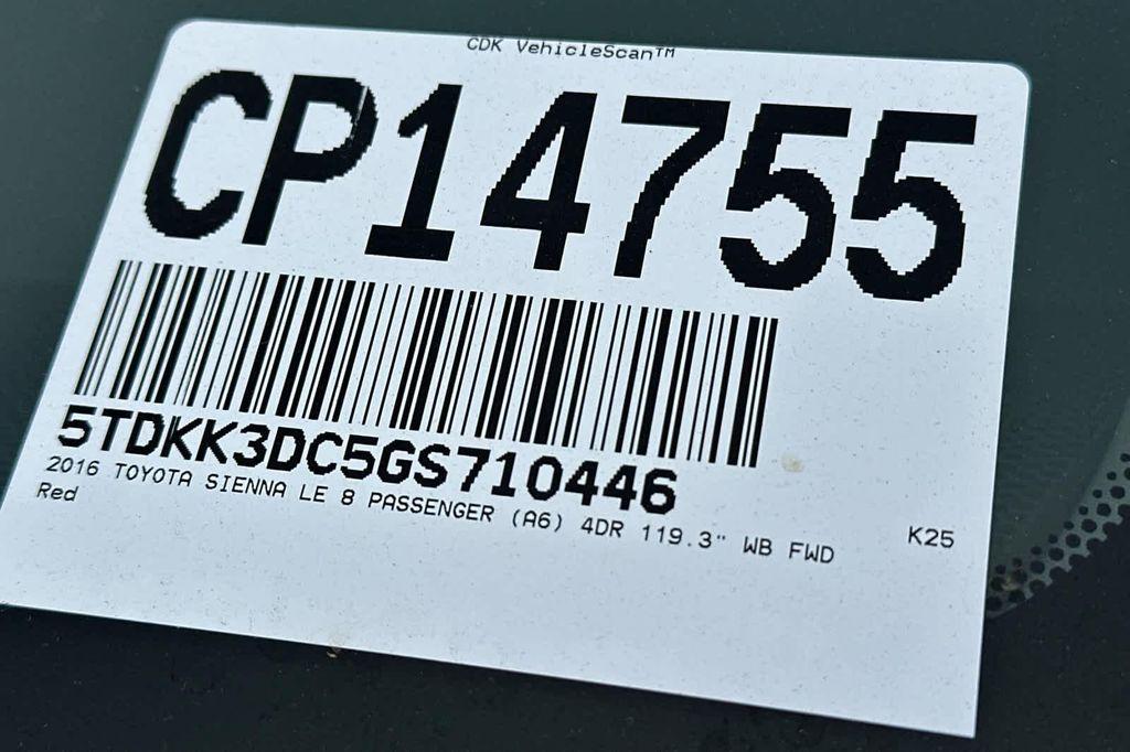 used 2016 Toyota Sienna car, priced at $18,988