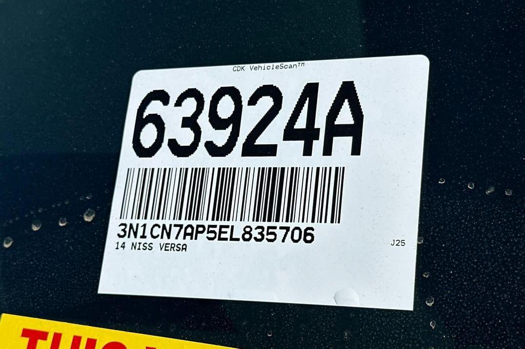 used 2014 Nissan Versa car, priced at $7,988