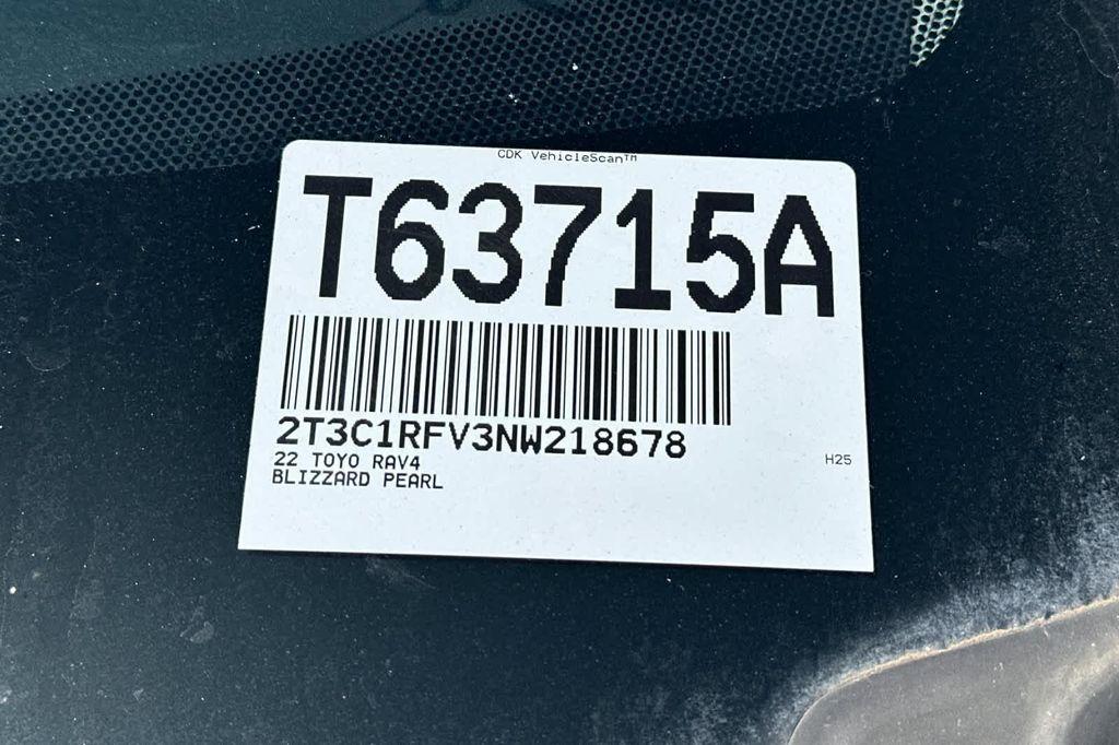 used 2022 Toyota RAV4 car, priced at $31,988