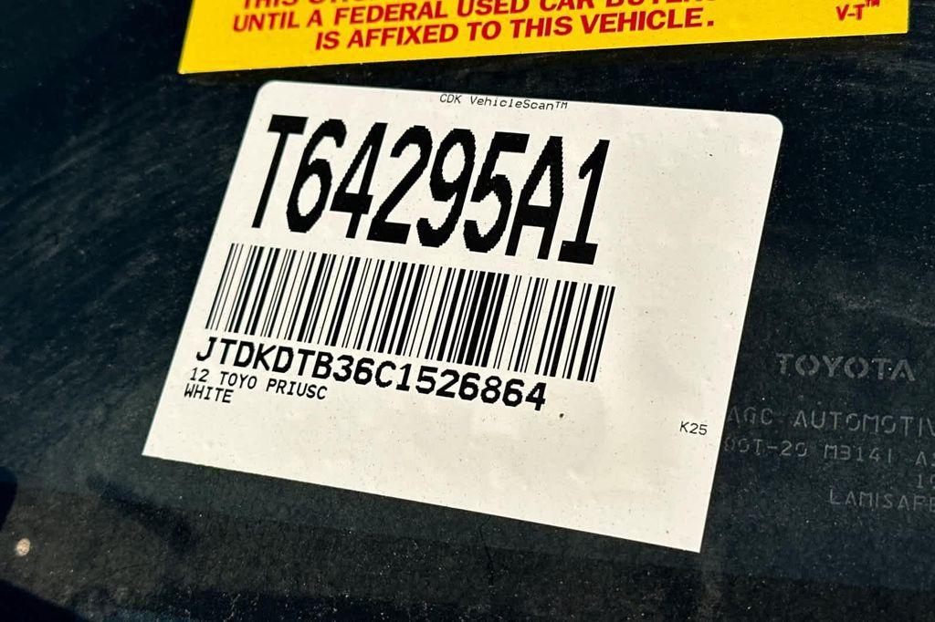 used 2012 Toyota Prius c car, priced at $8,988