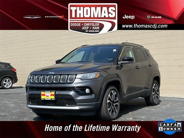 used 2022 Jeep Compass car, priced at $22,535