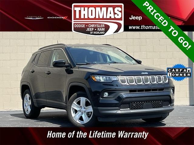 used 2022 Jeep Compass car, priced at $18,387