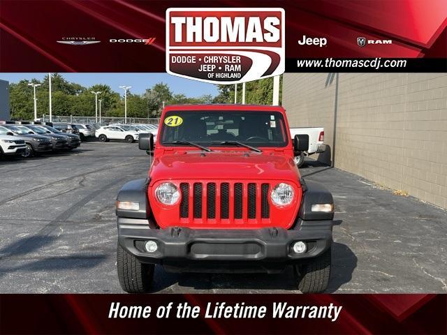 used 2021 Jeep Wrangler Unlimited car, priced at $30,200