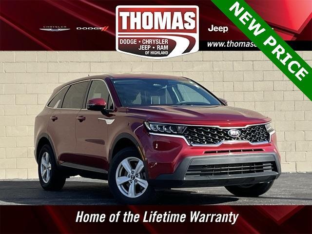 used 2021 Kia Sorento car, priced at $21,348