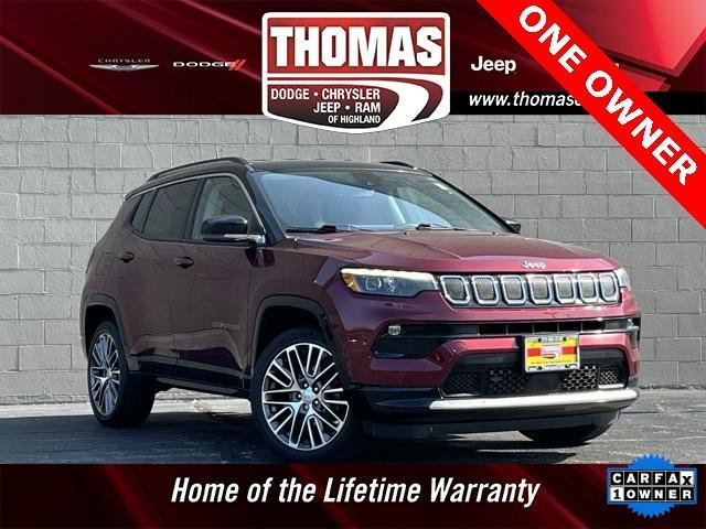 used 2022 Jeep Compass car, priced at $22,196
