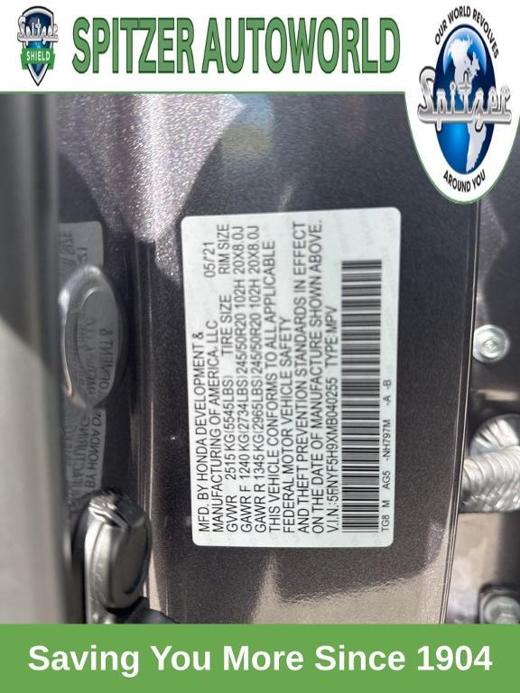 used 2021 Honda Pilot car, priced at $29,379