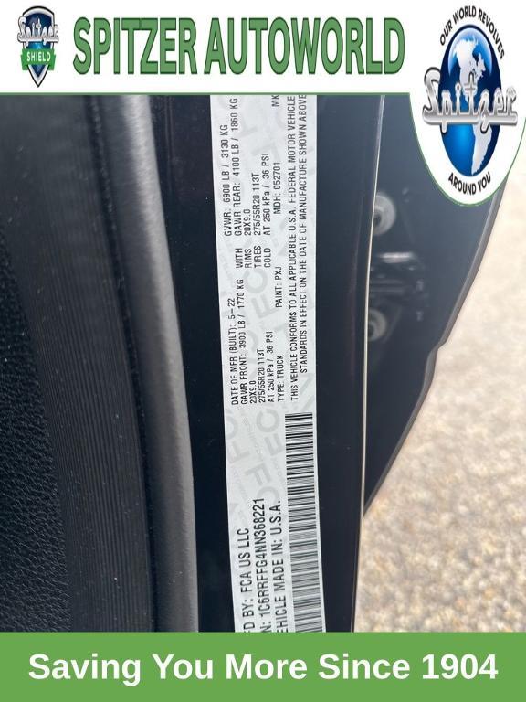 used 2022 Ram 1500 car, priced at $34,793