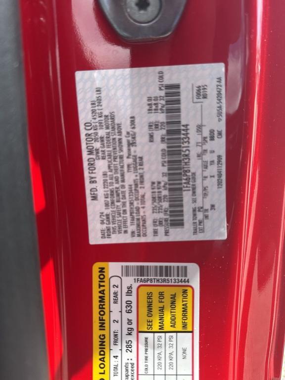 used 2024 Ford Mustang car, priced at $33,695