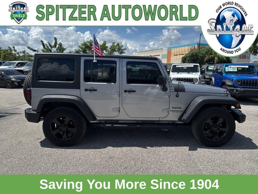 used 2016 Jeep Wrangler Unlimited car, priced at $17,974