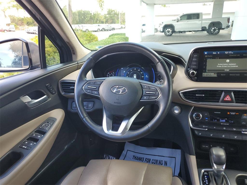 used 2019 Hyundai Santa Fe car, priced at $19,399