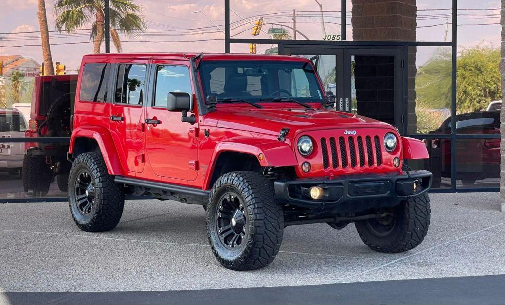 used 2015 Jeep Wrangler Unlimited car, priced at $21,990