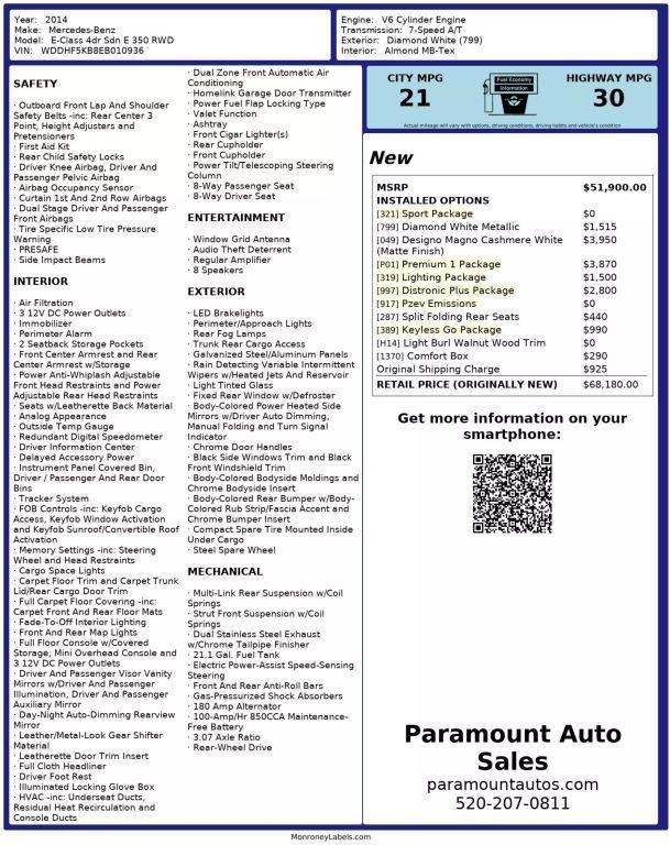 used 2014 Mercedes-Benz E-Class car, priced at $13,990