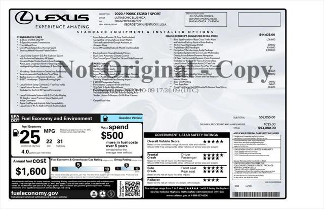 used 2020 Lexus ES 350 car, priced at $27,990