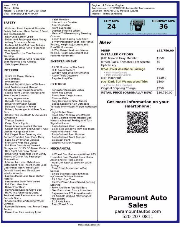 used 2014 BMW 320 car, priced at $9,990
