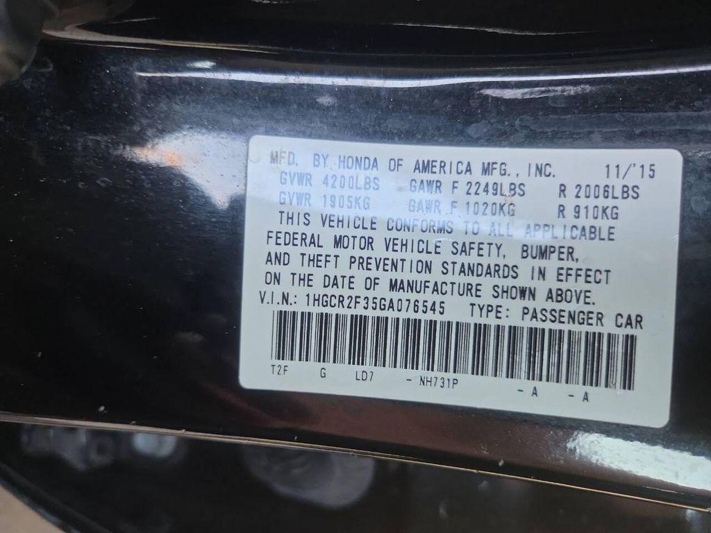 used 2016 Honda Accord car, priced at $13,495