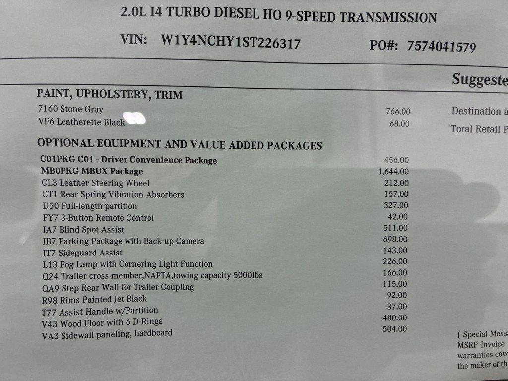 new 2025 Mercedes-Benz Sprinter 2500 car, priced at $69,329